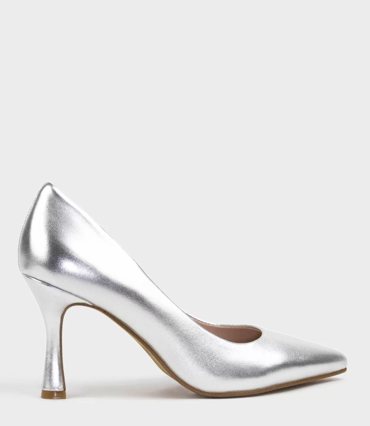 Edward Meller High Heel<Amara85 Pump With Louis Heel In Silver