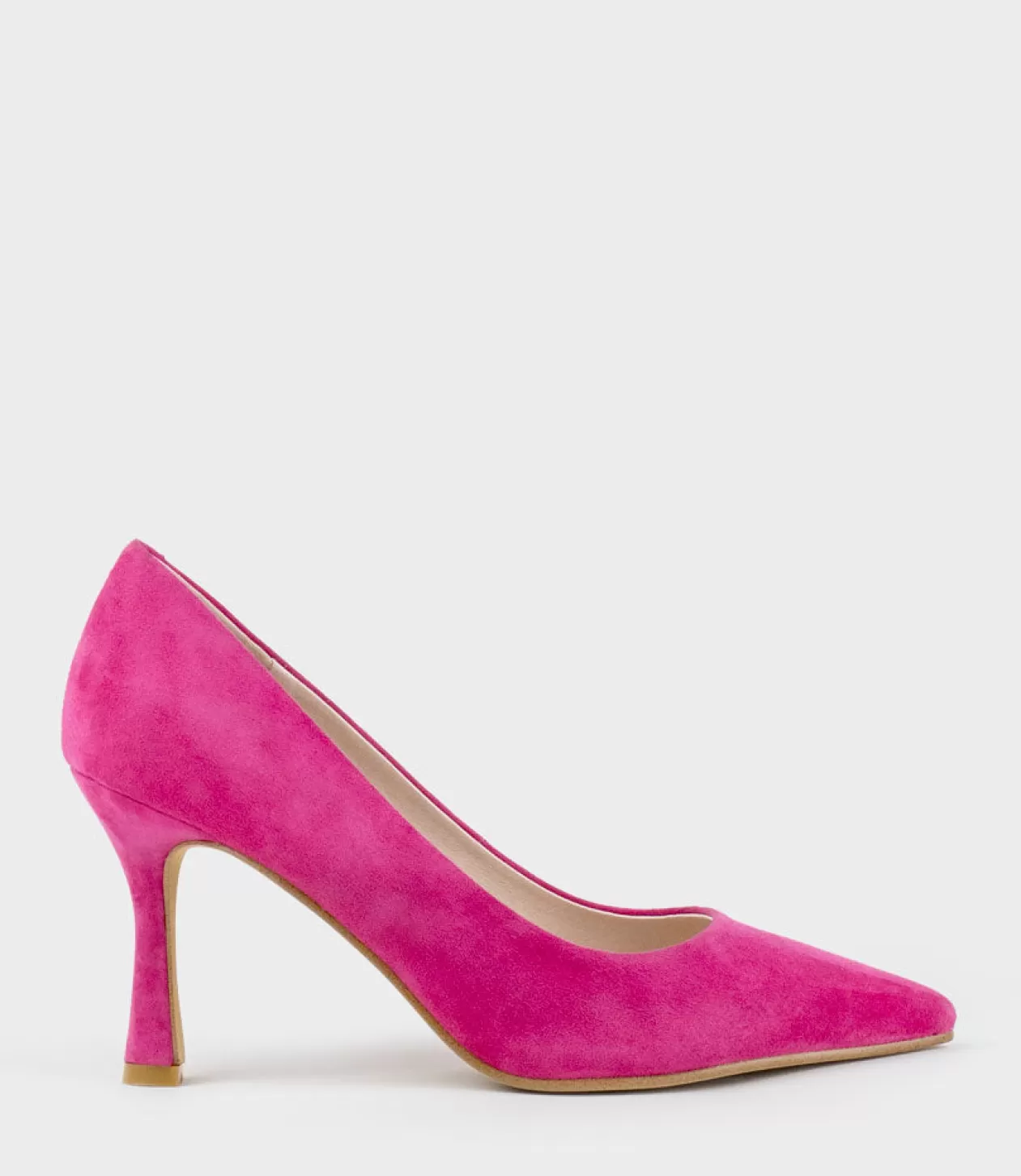 Edward Meller High Heel<Amos85 Pump With Louis Heel In Hot Pink Suede