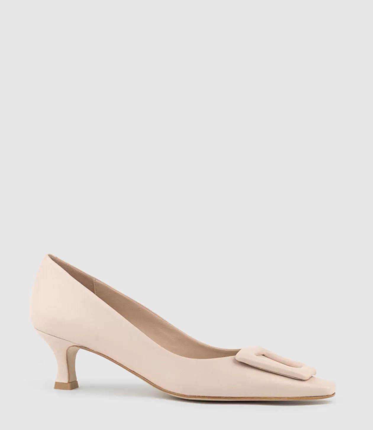 Edward Meller Mid Heel<Astra60 Pump With Trim In Nude