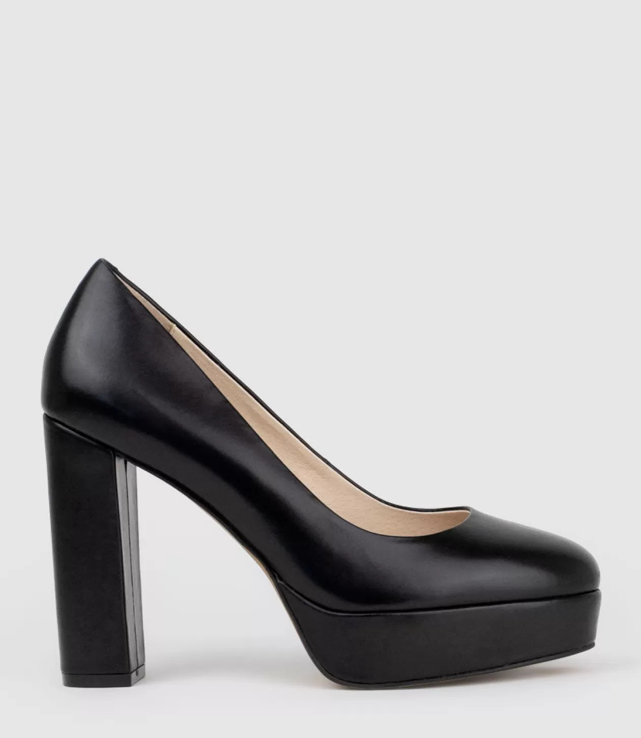 Edward Meller High Heel<Chilli110 Platform Pump In Black Baby Calf