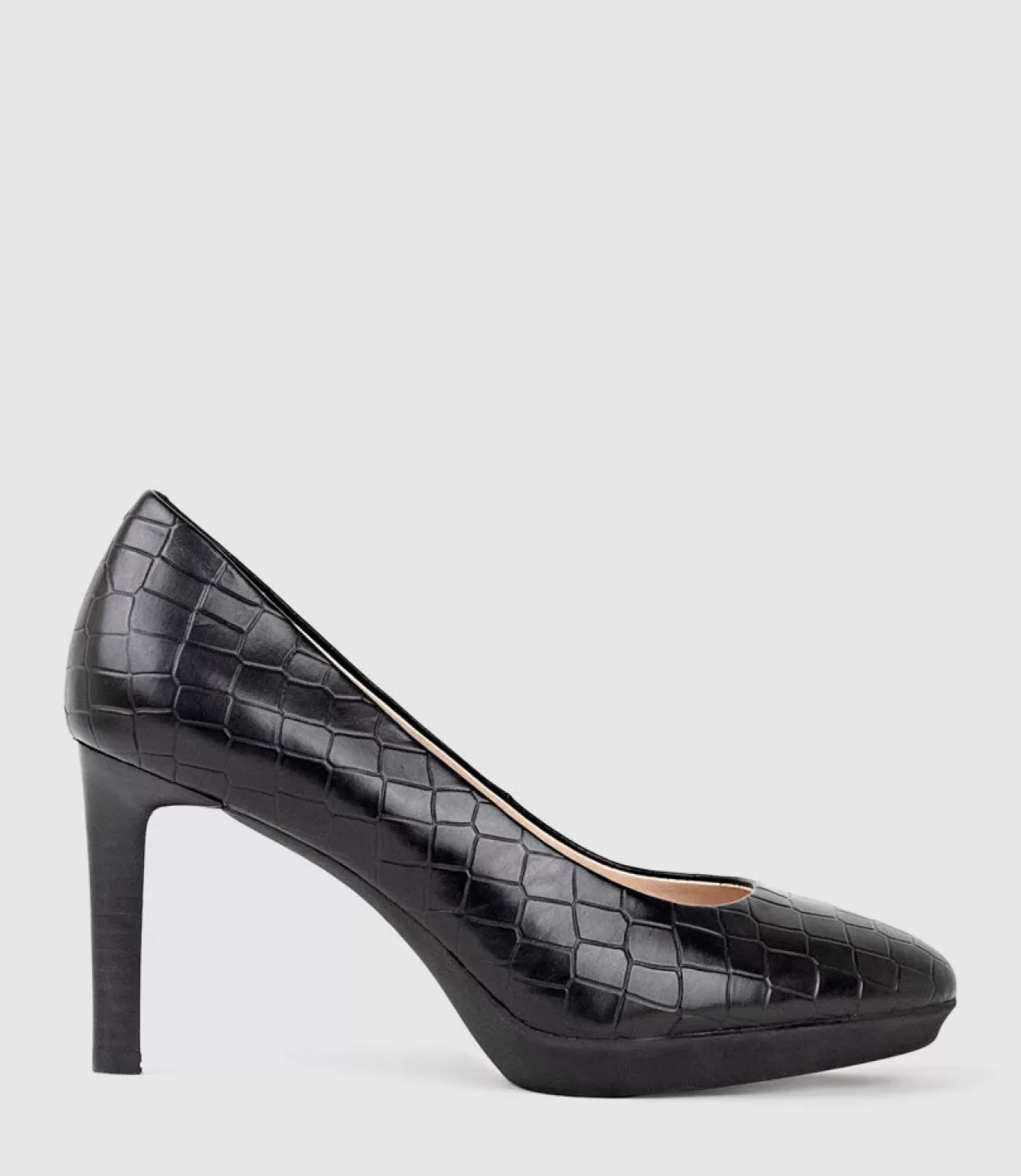 Edward Meller High Heel<Clarice85 Pump On Unit In Black Croc