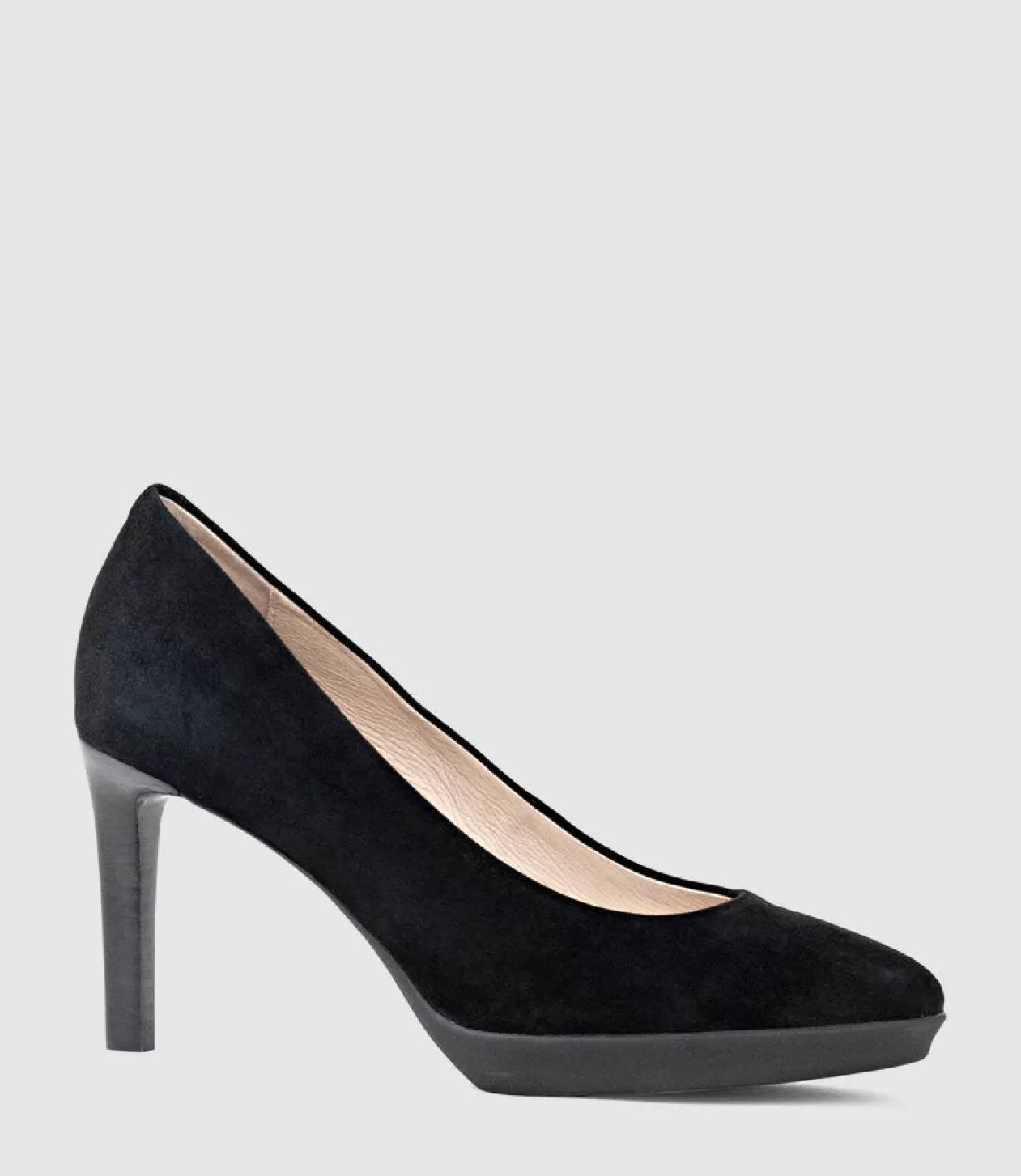 Edward Meller High Heel<Clarice85 Pump On Unit In Black Suede