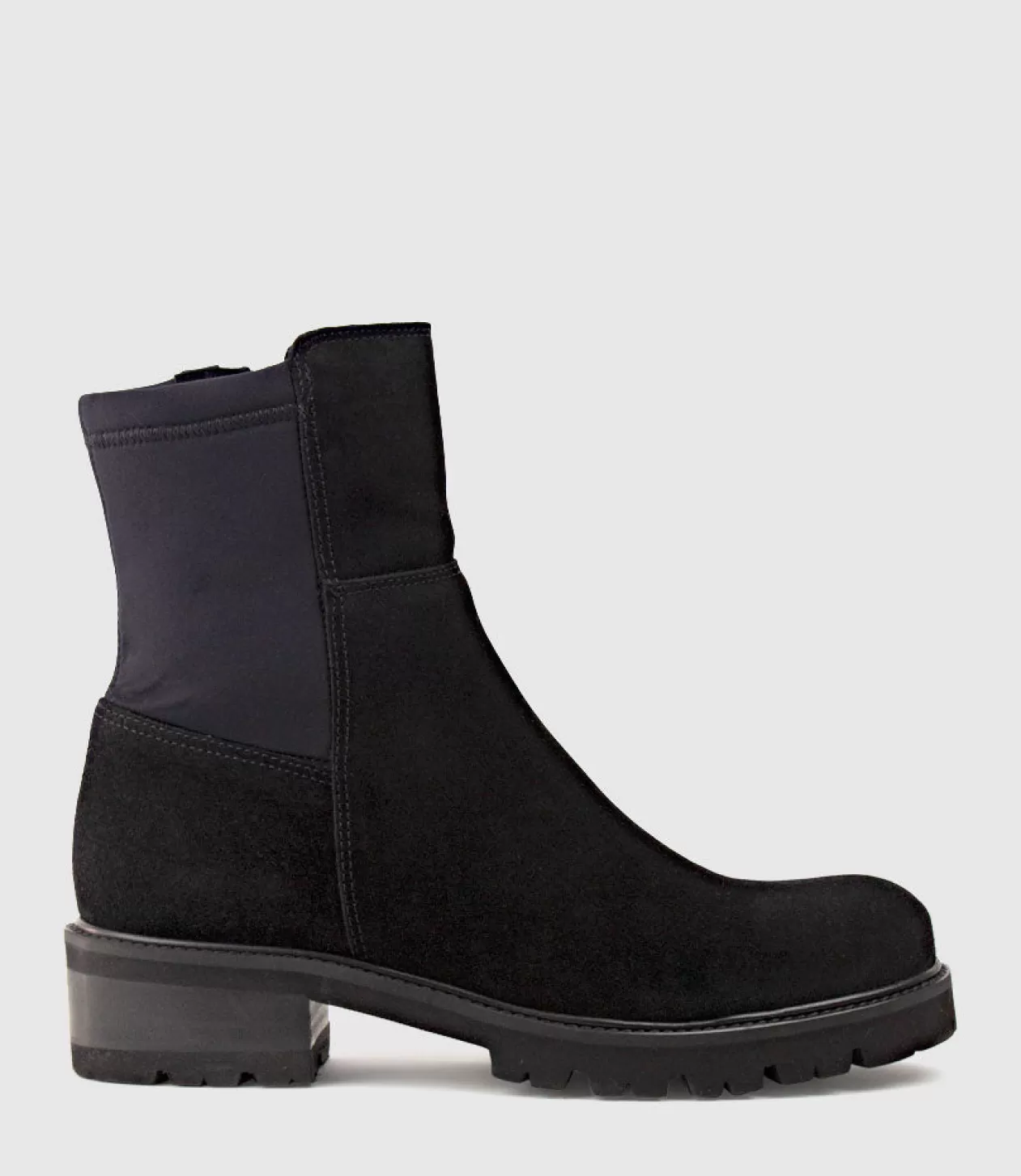 Edward Meller La Canadienne<Colette Ankle Boot With Micro Stretch Back In Black Suede