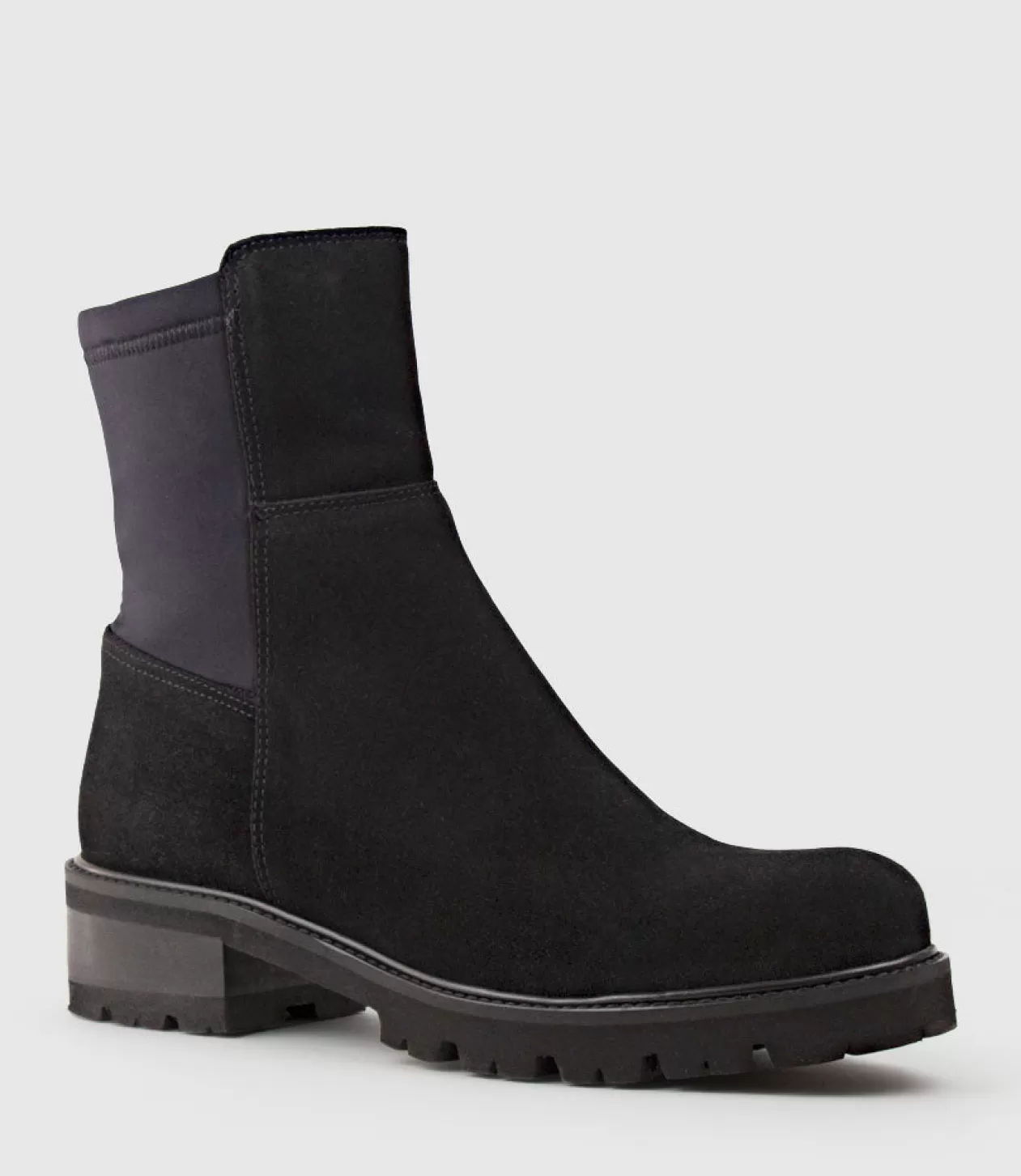 Edward Meller La Canadienne<Colette Ankle Boot With Micro Stretch Back In Black Suede