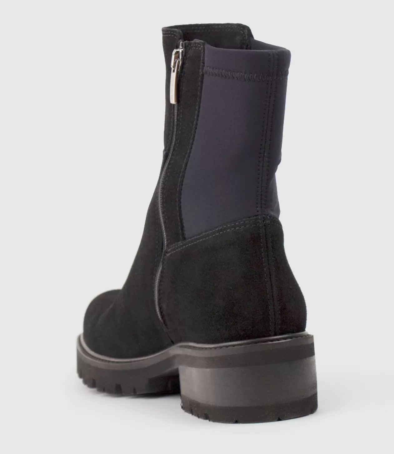 Edward Meller La Canadienne<Colette Ankle Boot With Micro Stretch Back In Black Suede