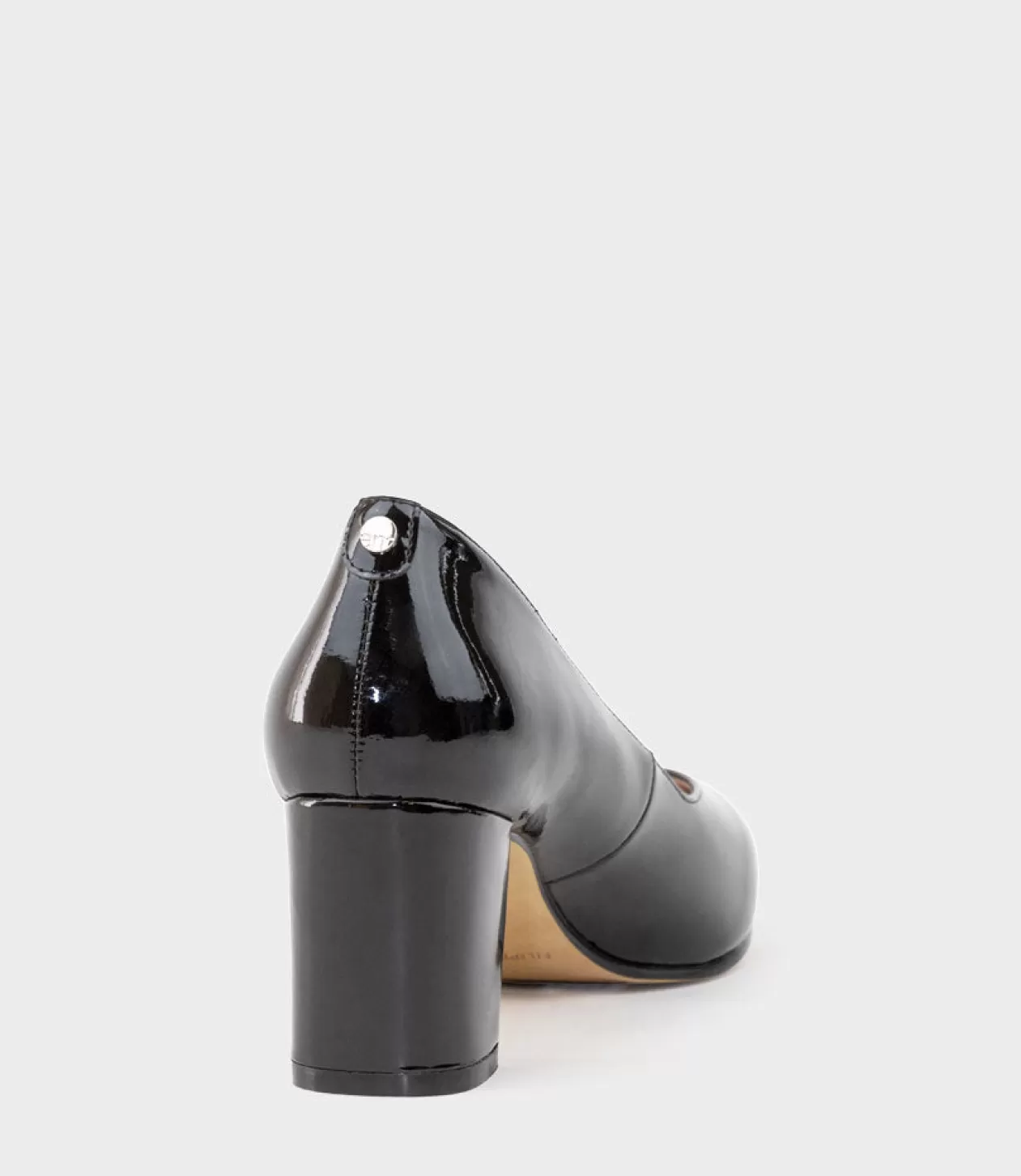 Edward Meller Mid Heel<Cordelia60 Pointed Block Heel Pump In Black Patent
