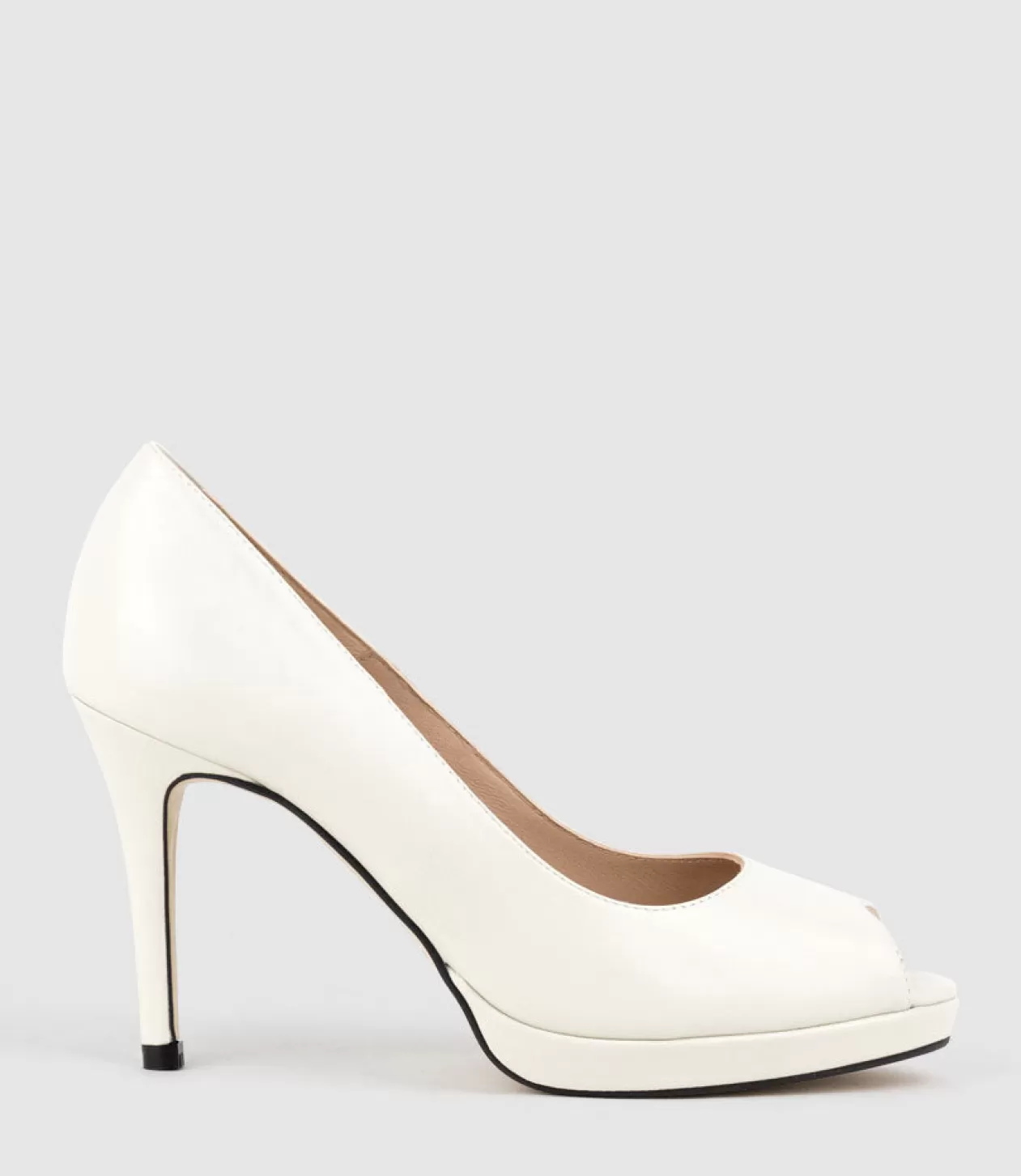 Edward Meller High Heel<Corine95 Peeptoe Pump In Offwhite