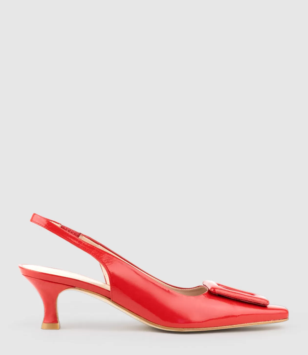 Edward Meller Mid Heel<Damini60 Slingback Pump In Red Patent