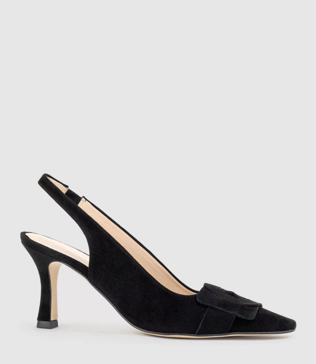 Edward Meller High Heel<Daphne70 Slingback Pump In Black Suede