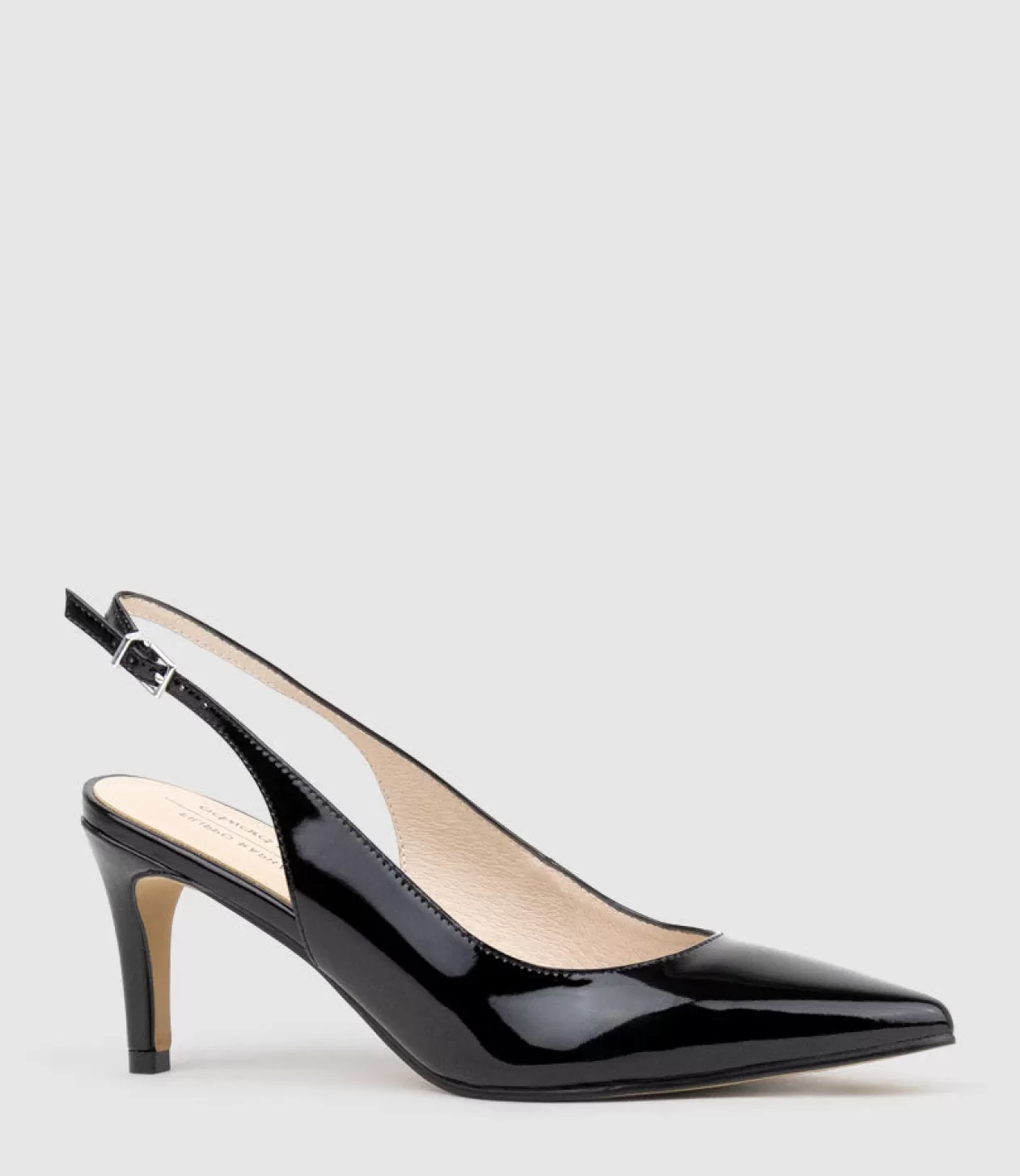 Edward Meller High Heel<Diana75 Slingback Pump In Black Patent