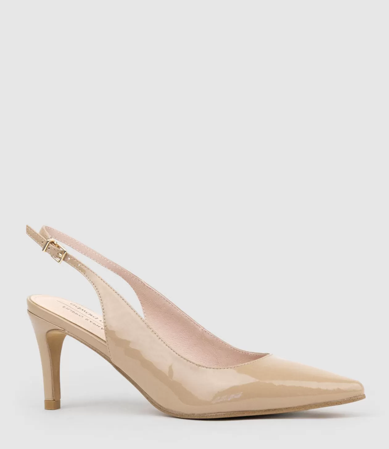 Edward Meller High Heel<Diana75 Slingback Pump In Nude Patent