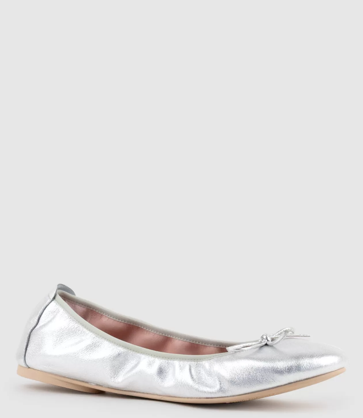 Edward Meller Ballet Flats<Esme Classic Soft Ballet In Silver