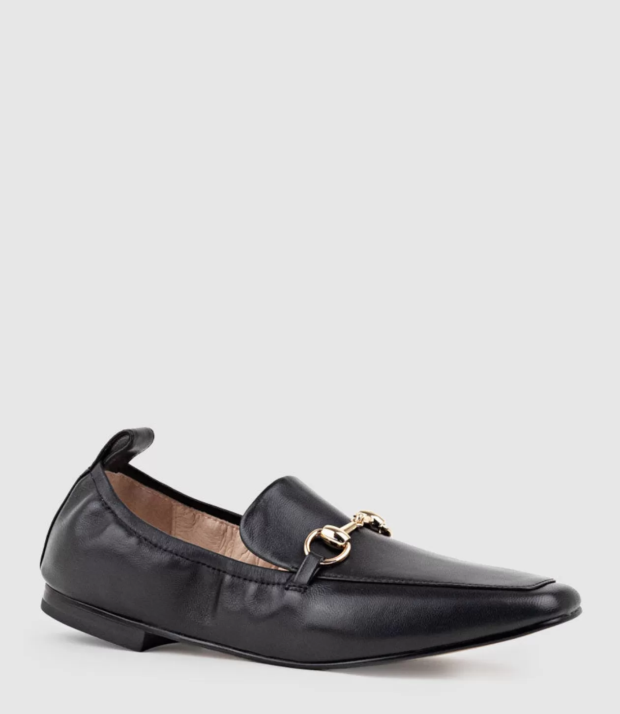 Edward Meller Loafers & Moccasins<Finer Elastic Back Slipper With Hardware In Black