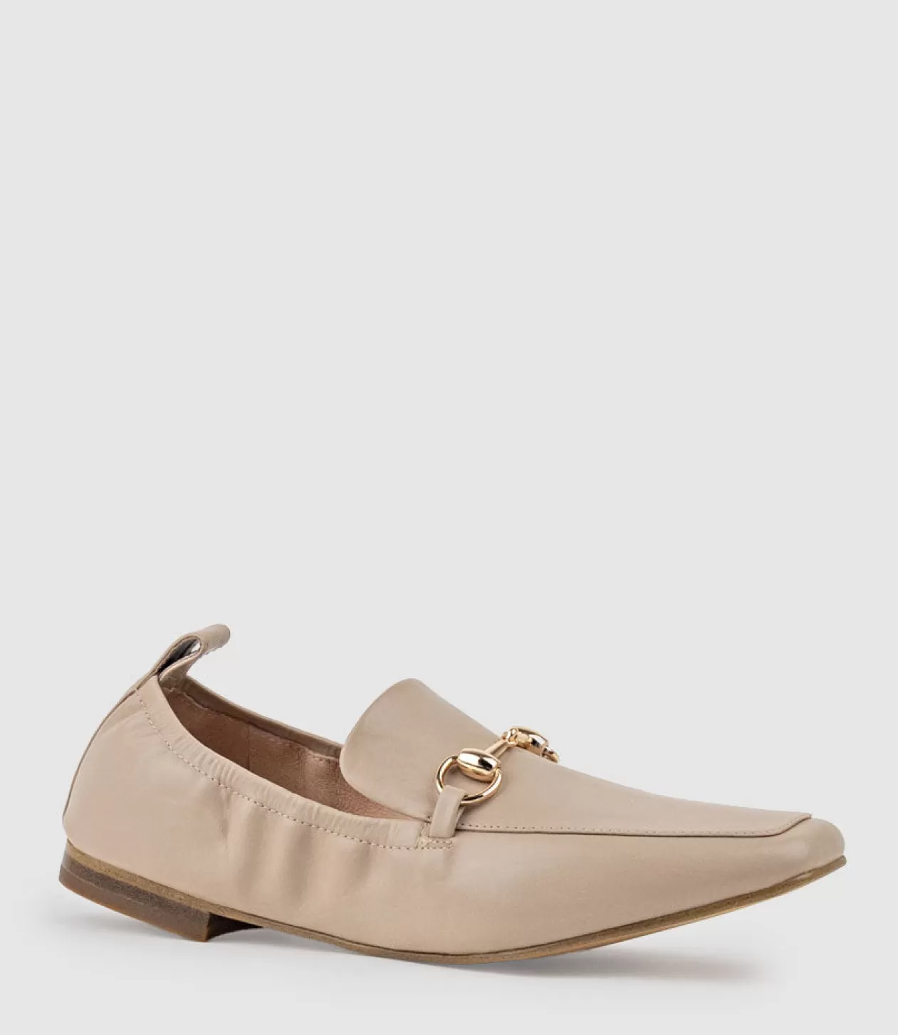 Edward Meller Loafers & Moccasins<Finer Elastic Back Slipper With Hardware In Taupe Calf