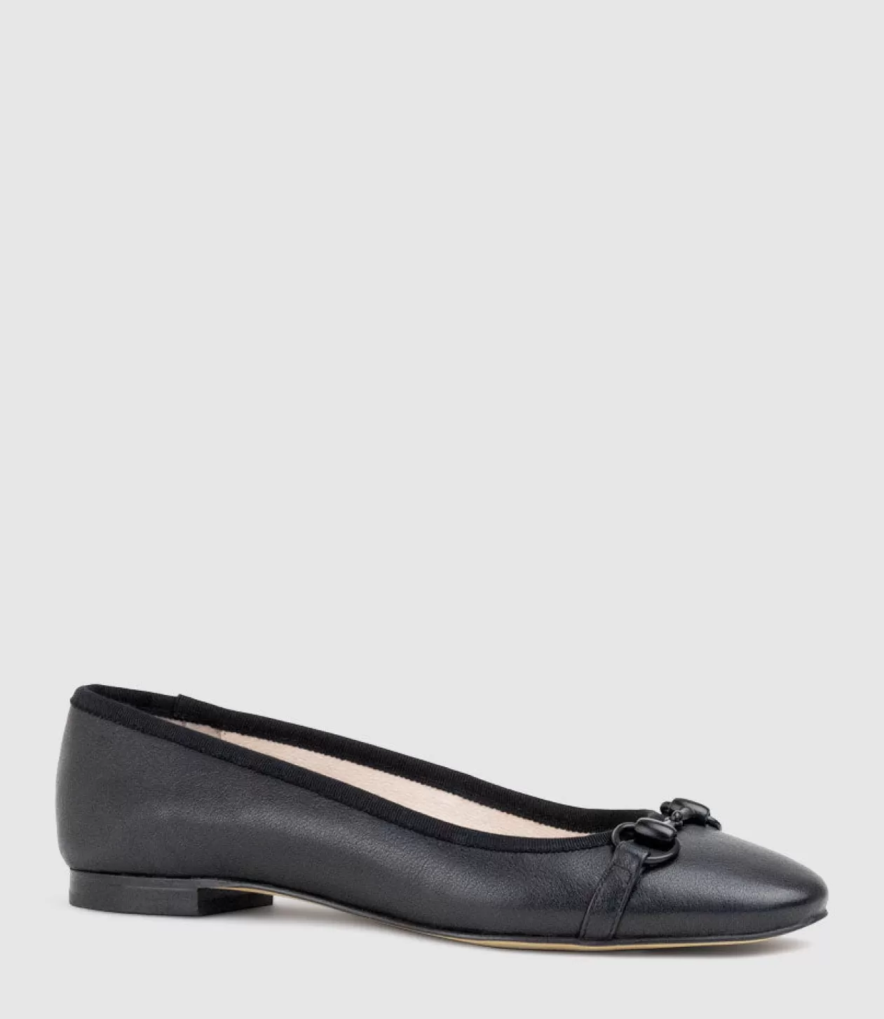 Edward Meller Ballet Flats<Finity Classic Ballet With Tonal Trim In Black