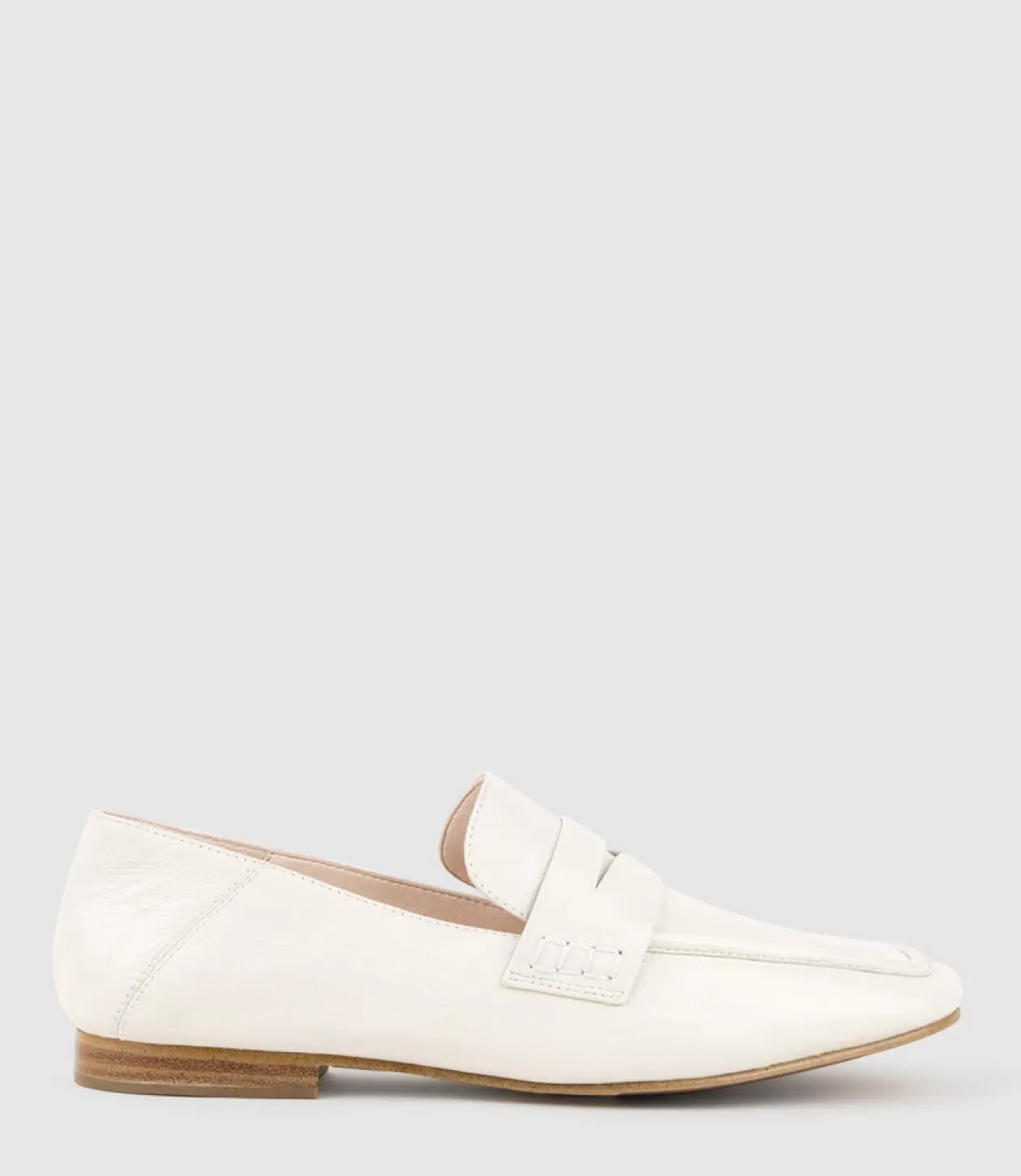 Edward Meller Loafers & Moccasins<Finlay Moccasin With Collapsible Back In Offwhite Calf