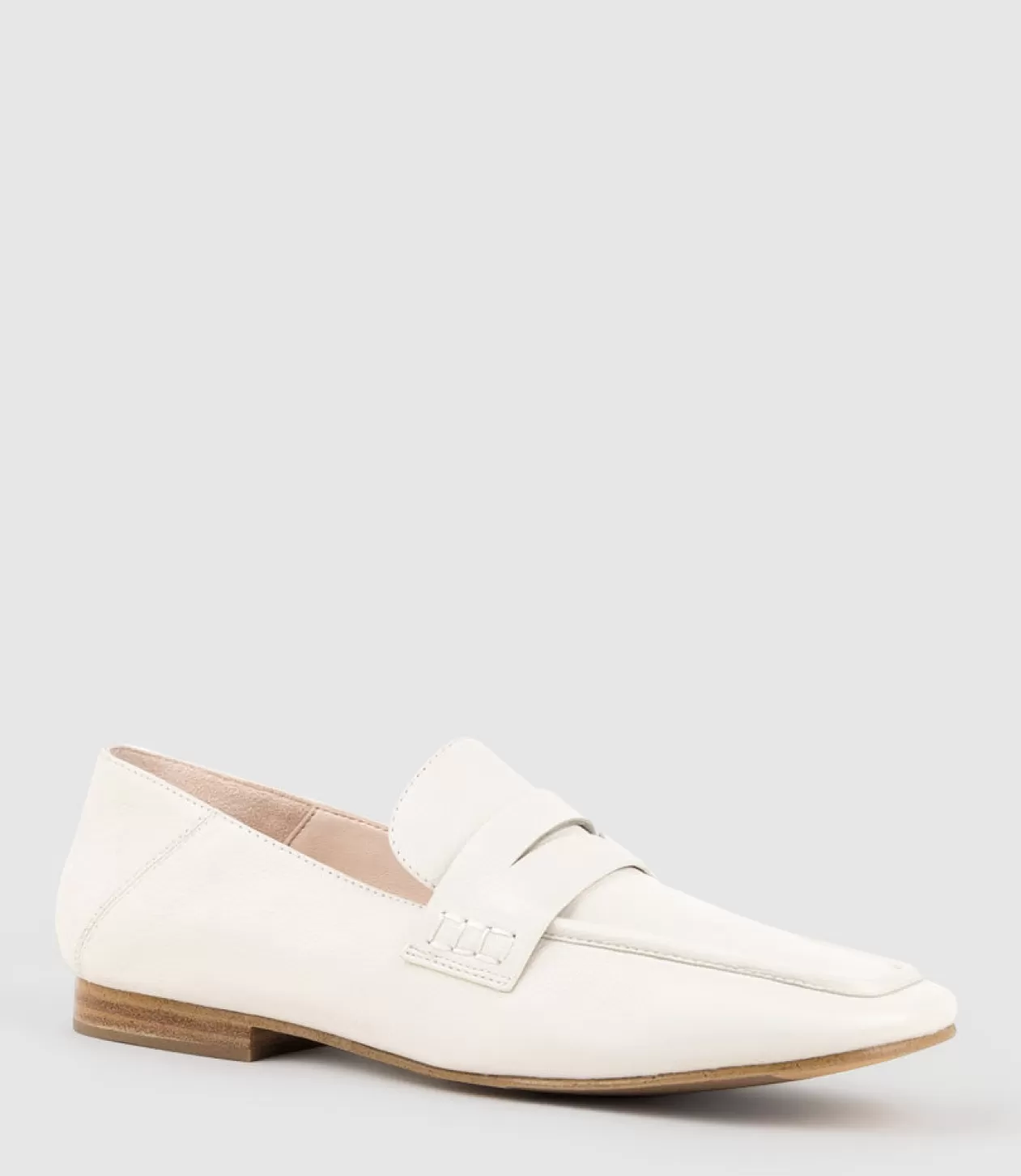 Edward Meller Loafers & Moccasins<Finlay Moccasin With Collapsible Back In Offwhite Calf