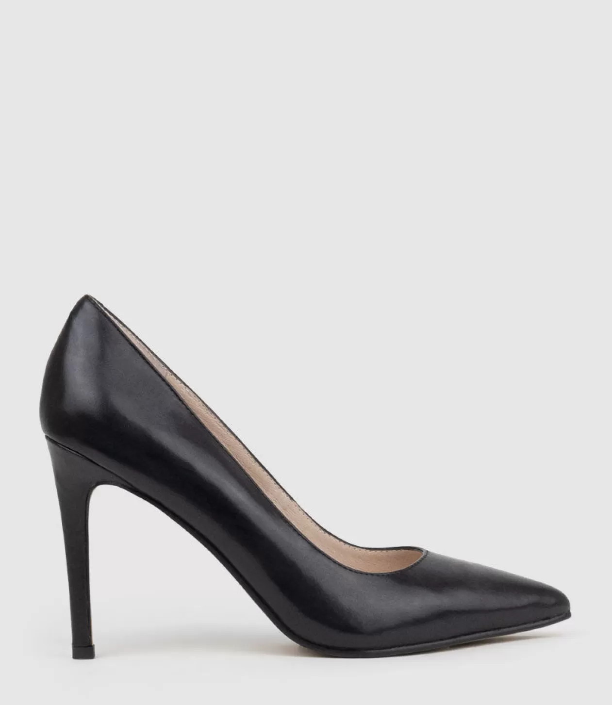 Edward Meller High Heel<Gaga 100Mm Pointed Toe Pump In Black Baby Calf