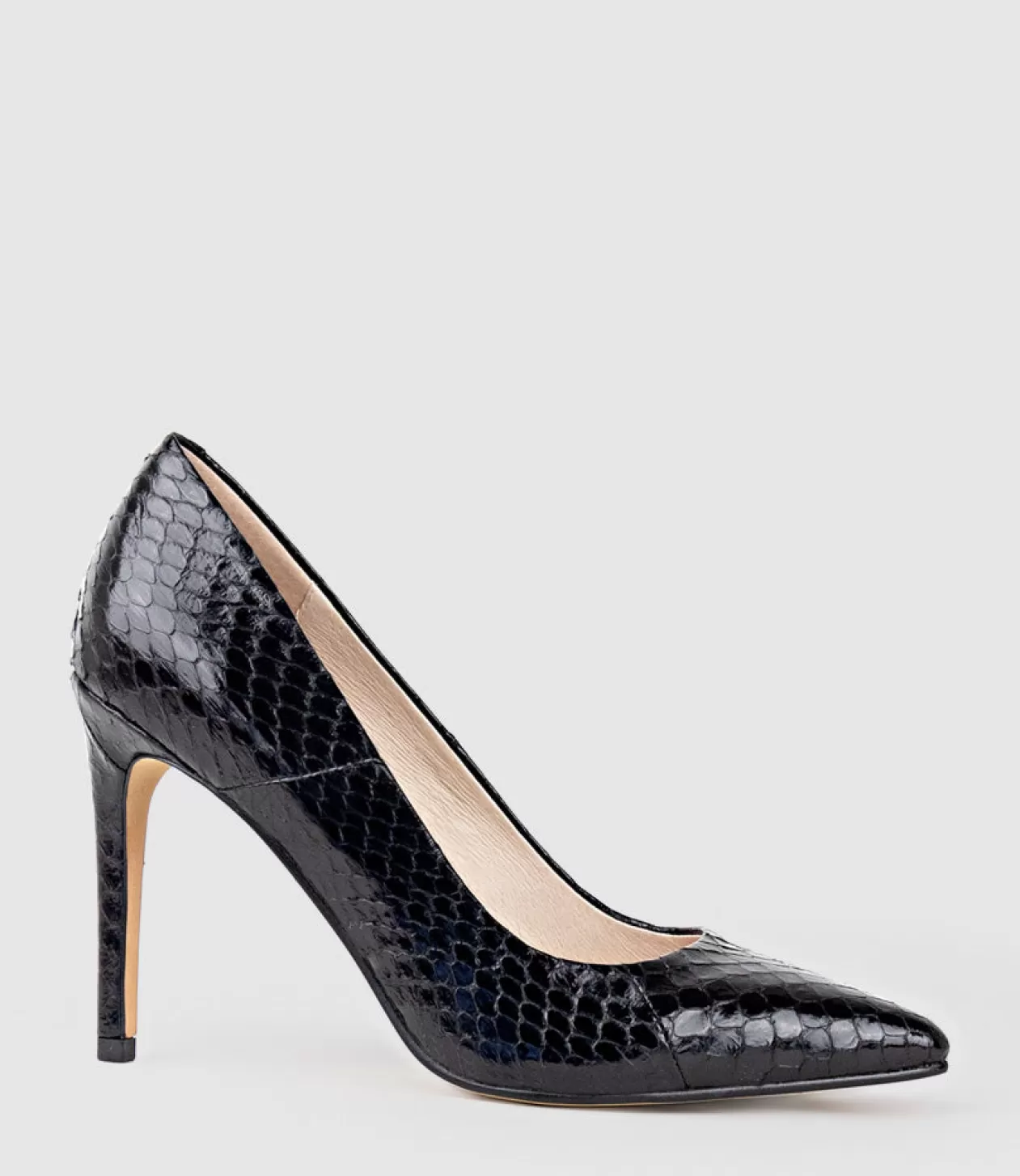 Edward Meller High Heel<Gaga 100Mm Pointed Toe Pump In Black Snake