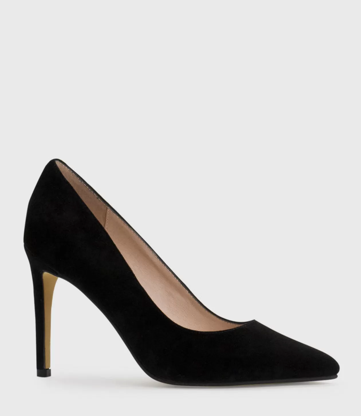 Edward Meller High Heel<Gaga 100Mm Pointed Toe Pump In Black Suede