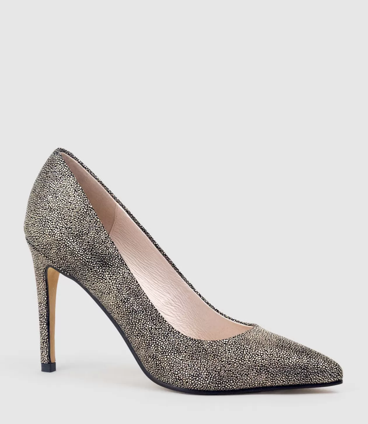 Edward Meller High Heel<Gaga 100Mm Pointed Toe Pump In Gold Speckle