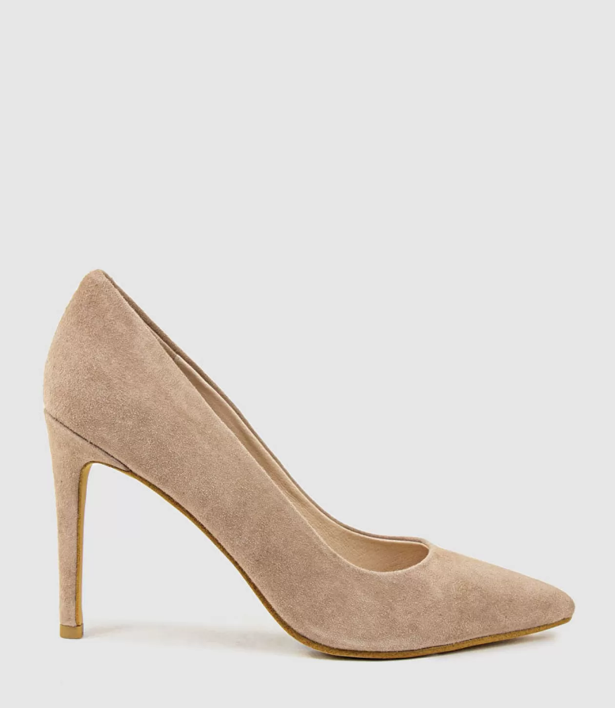 Edward Meller High Heel<Gaga 100Mm Pointed Toe Pump In Nude Suede