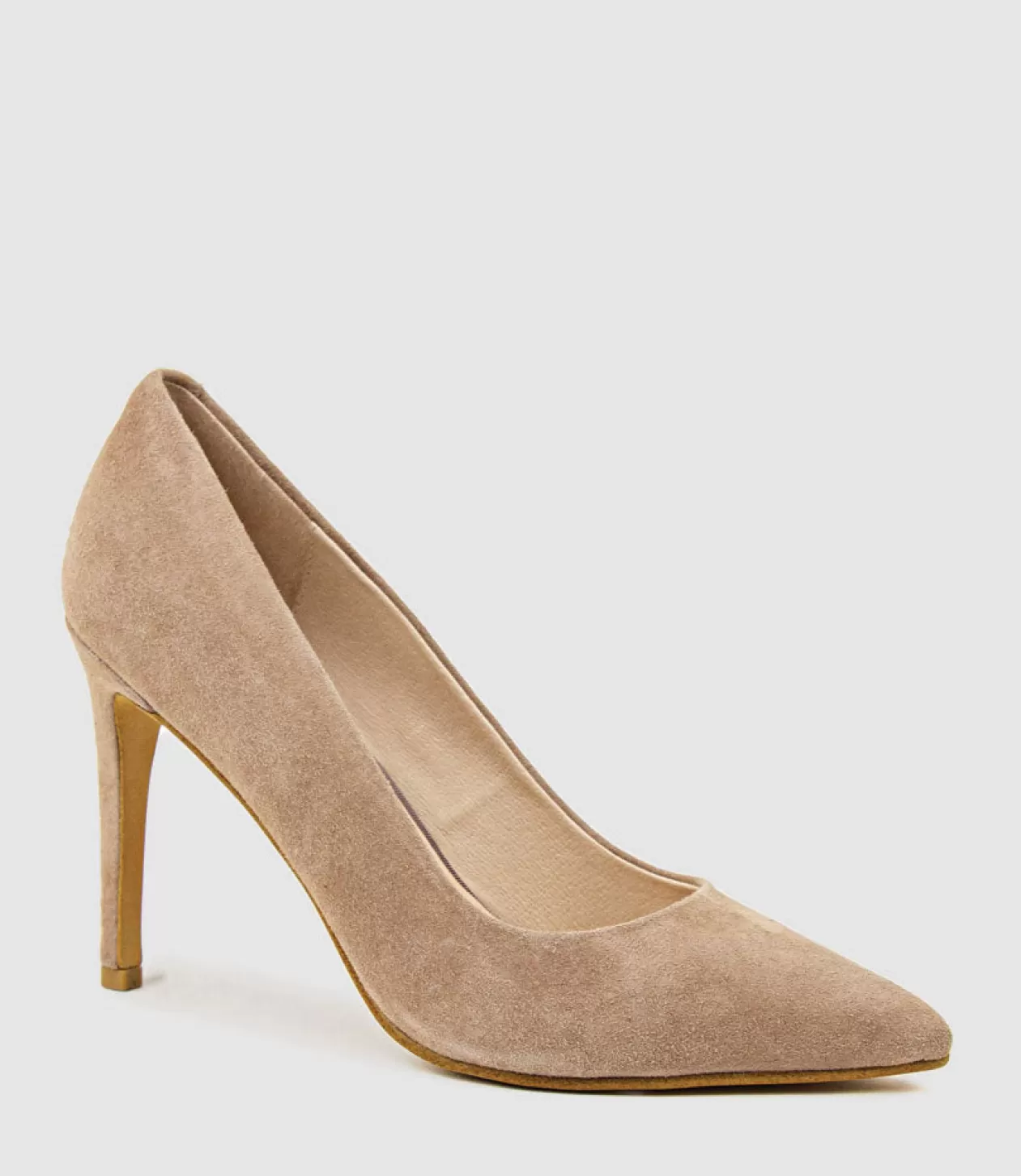 Edward Meller High Heel<Gaga 100Mm Pointed Toe Pump In Nude Suede