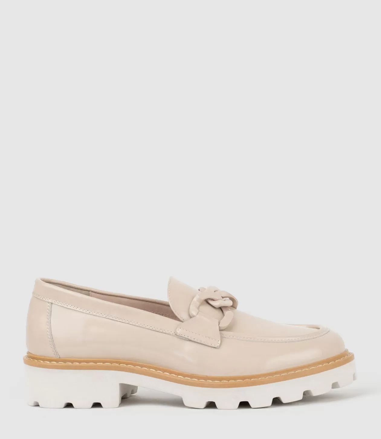 Edward Meller Loafers & Moccasins<Galt Moccasin With Tonal Trim In Blush High Shine