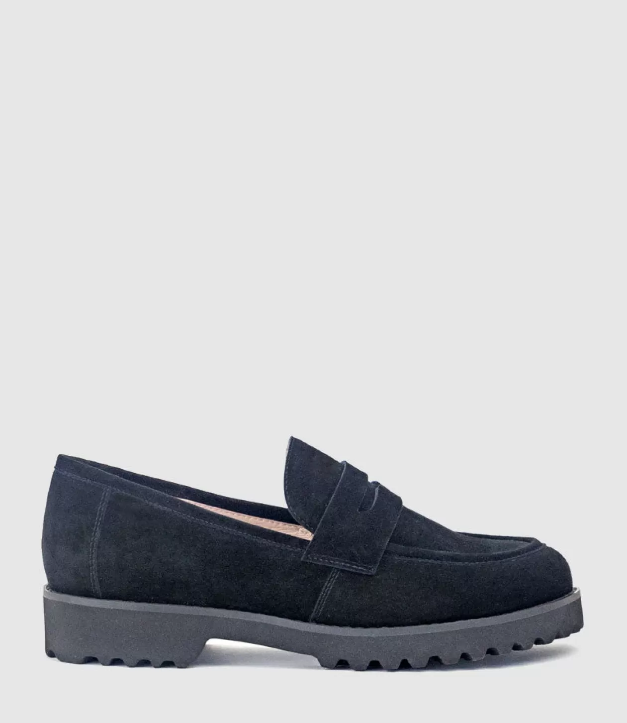 Edward Meller Loafers & Moccasins<Gentry Chunky Moccasin On Eva Sole In Black Suede