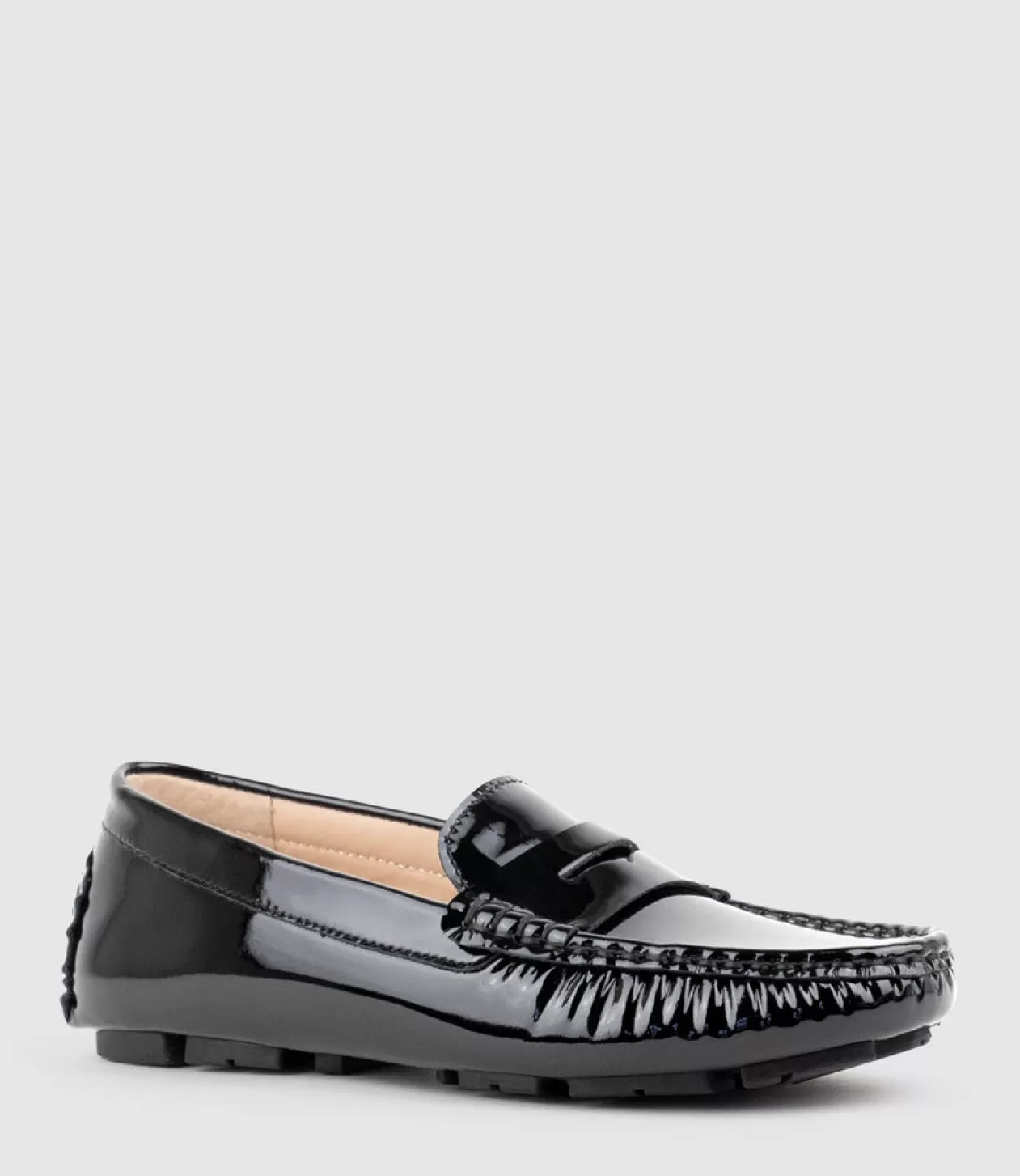 Edward Meller Loafers & Moccasins<Gracey Driving Moccasin In Black Patent