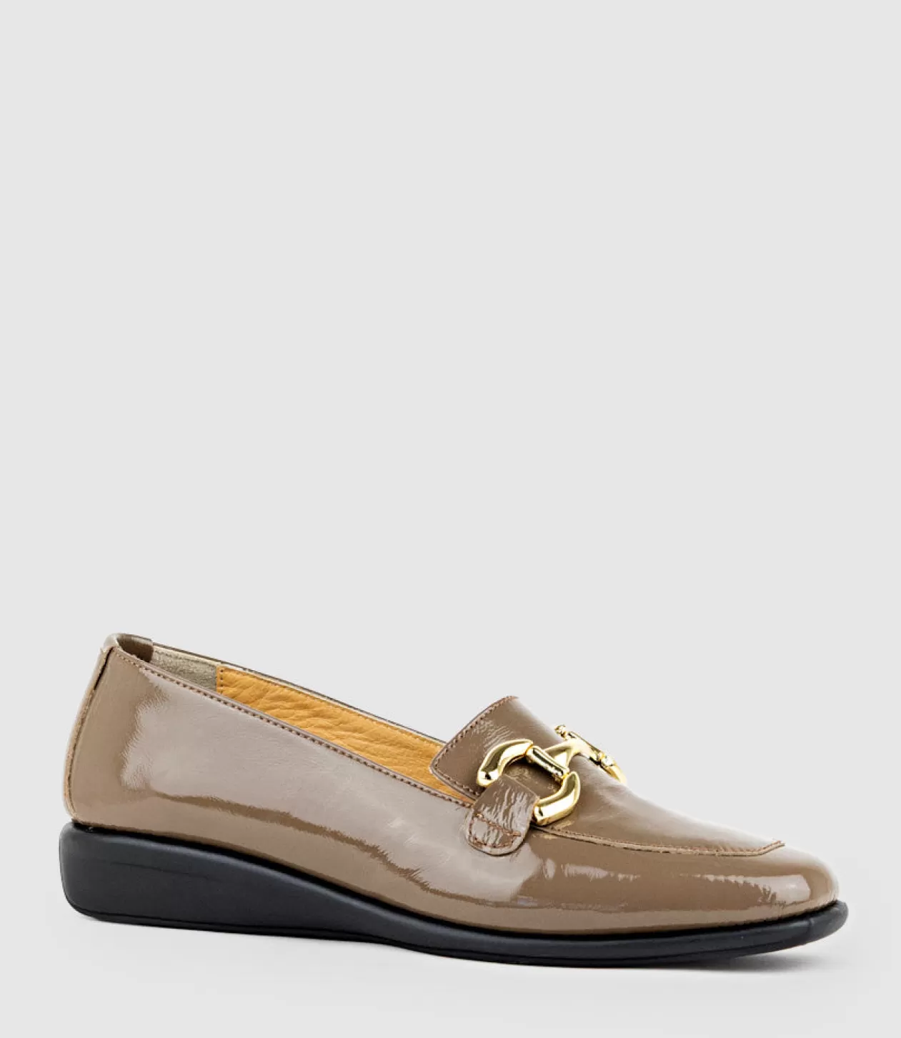 Edward Meller Loafers & Moccasins<Gwen Comfort Loafer With Trim In Taupe Patent