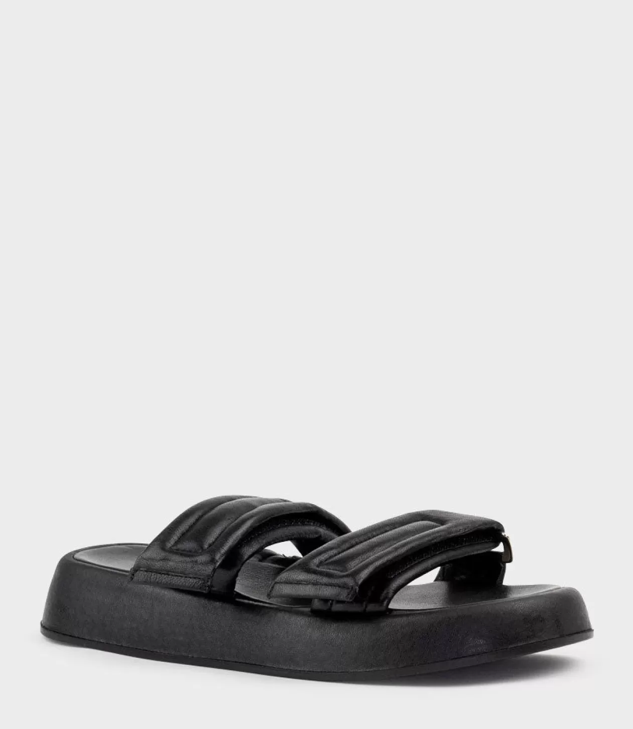 Edward Meller Low Sandals<Hamlet Quilted Strap Slide On Unit In Black