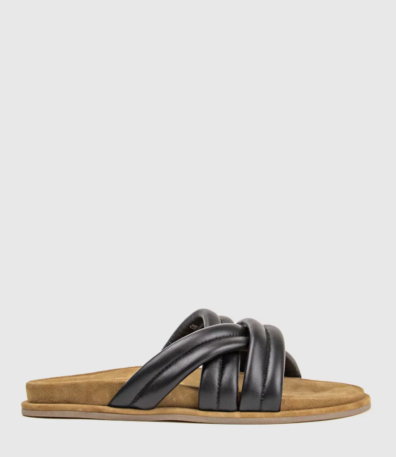 Edward Meller Low Sandals<Harry Crossover Padded Pool Slide In Black