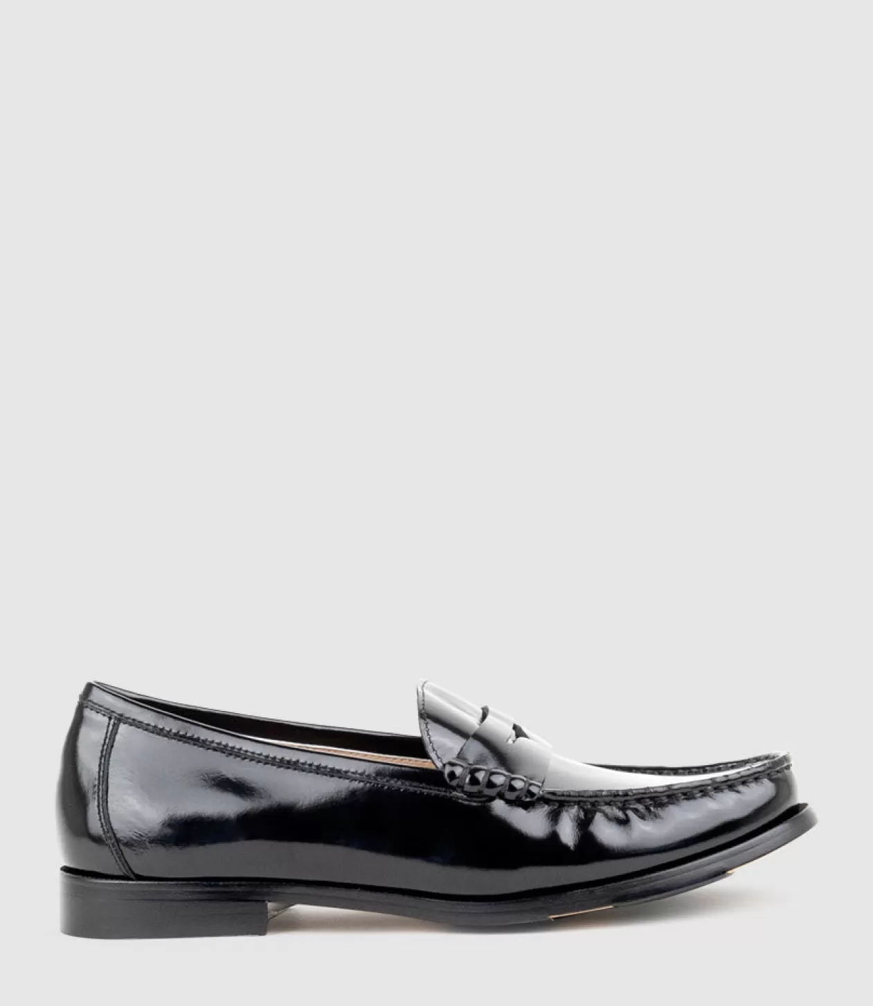 Edward Meller Loafers & Moccasins<Hugo Penny Loafer In Black High Shine