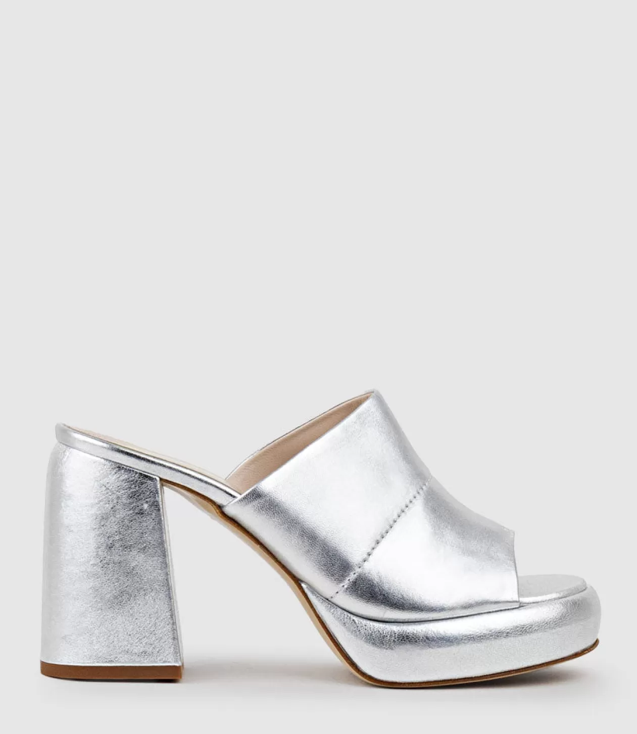 Edward Meller High Heel Sandals<Illian95 Platform Slide In Silver