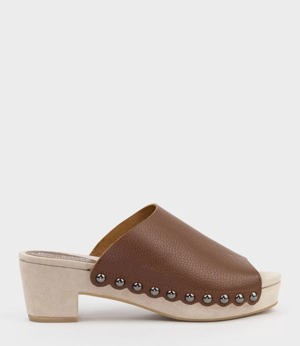 Edward Meller Mid Heel Sandals<Inara65 Studded Slide On Unit In Tan