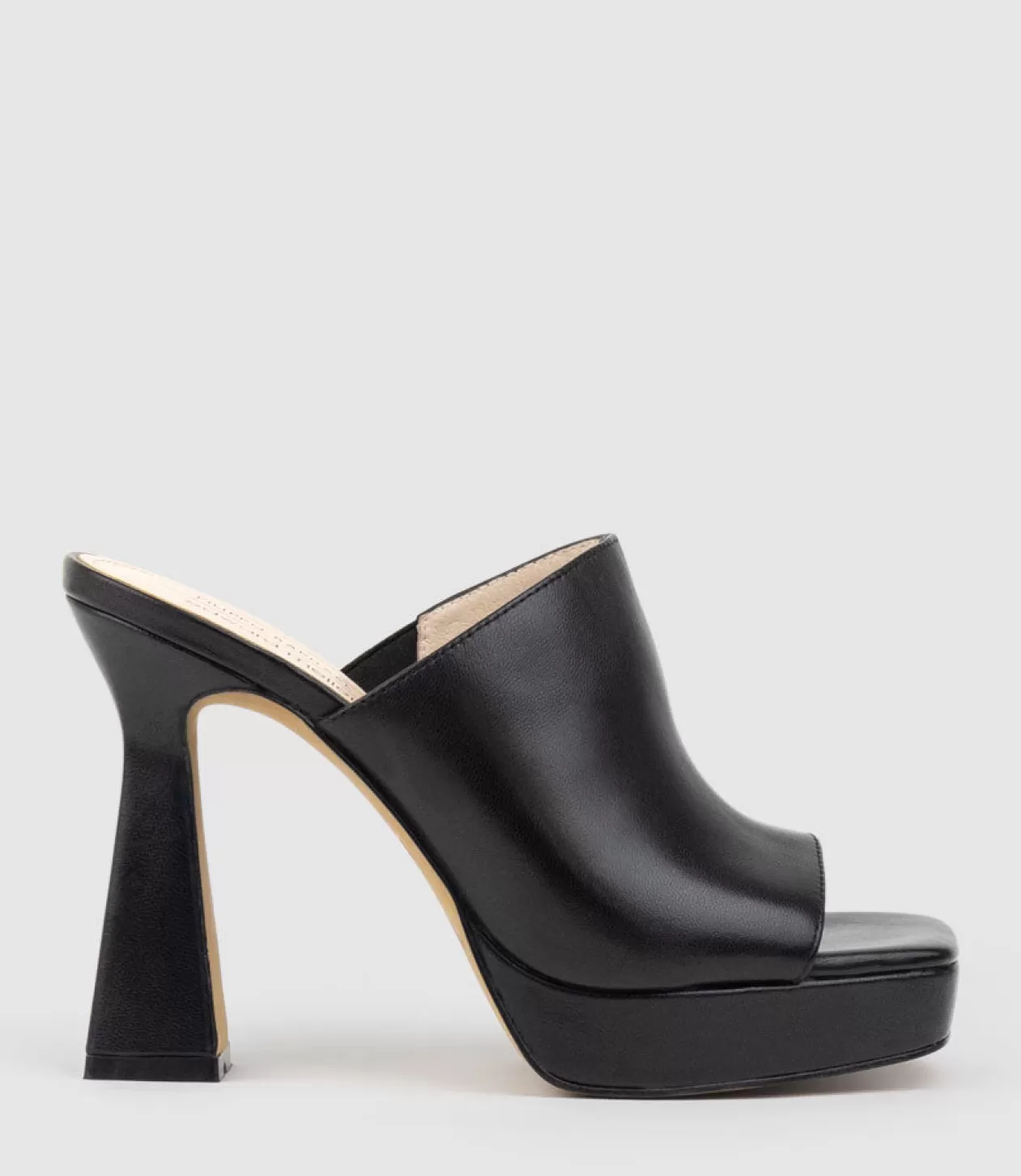 Edward Meller High Heel Sandals<Isha110 Platform Slide In Black