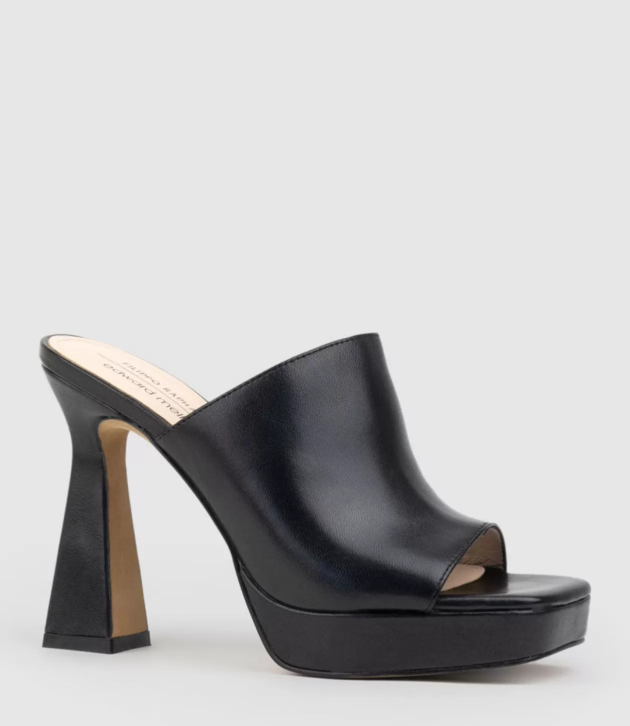 Edward Meller Platform Sandals<Isha110 Platform Slide In Black