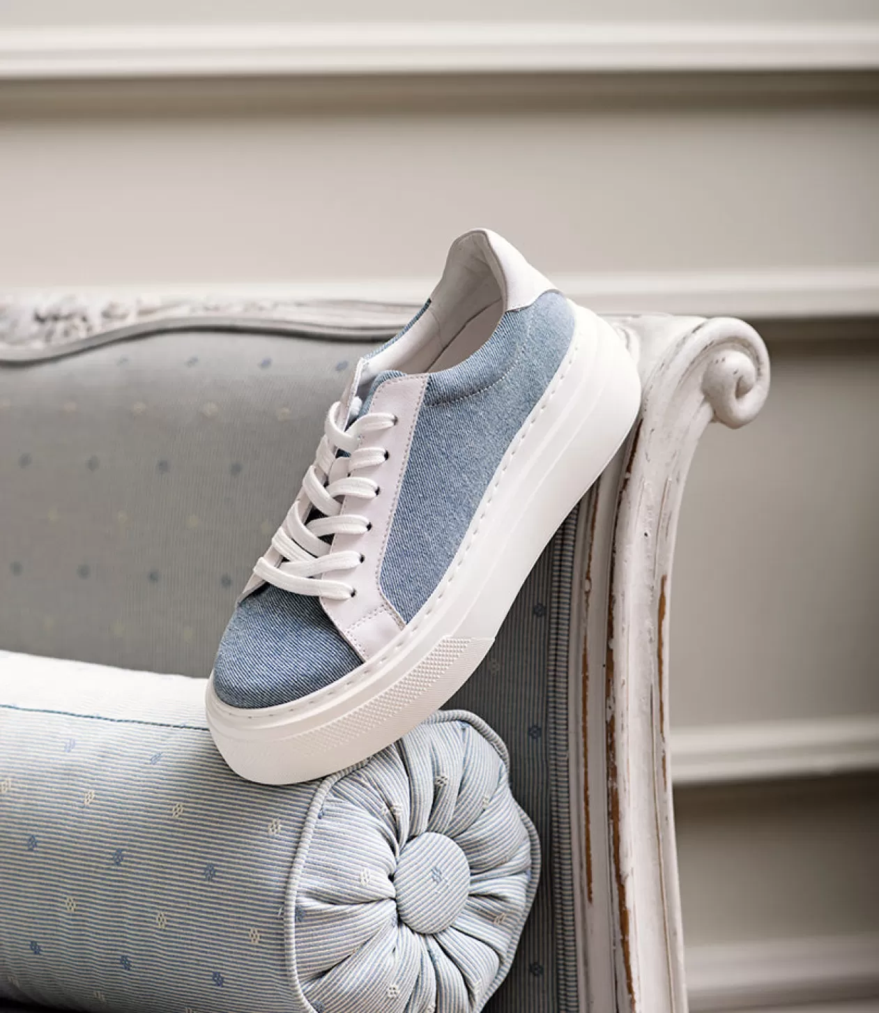 Edward Meller Sneakers<Jayce Platform Sneaker In Denim