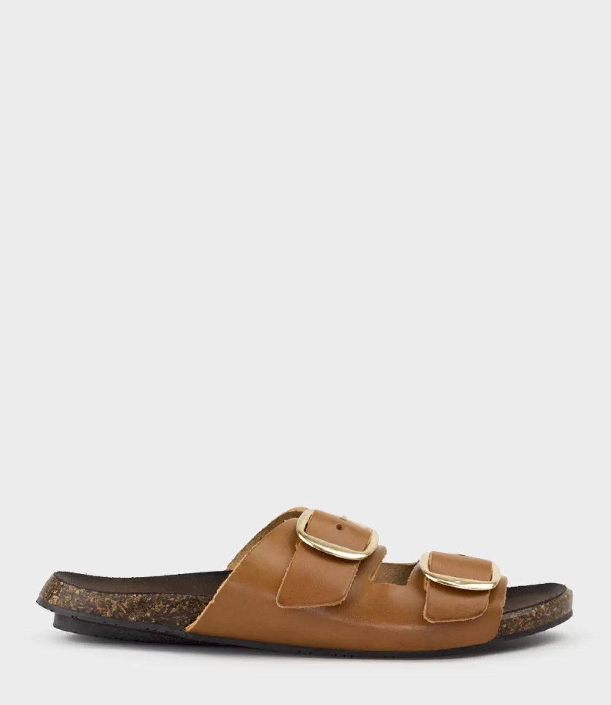 Edward Meller Low Sandals<Kamala Buckled Slide On Footbed In Tan