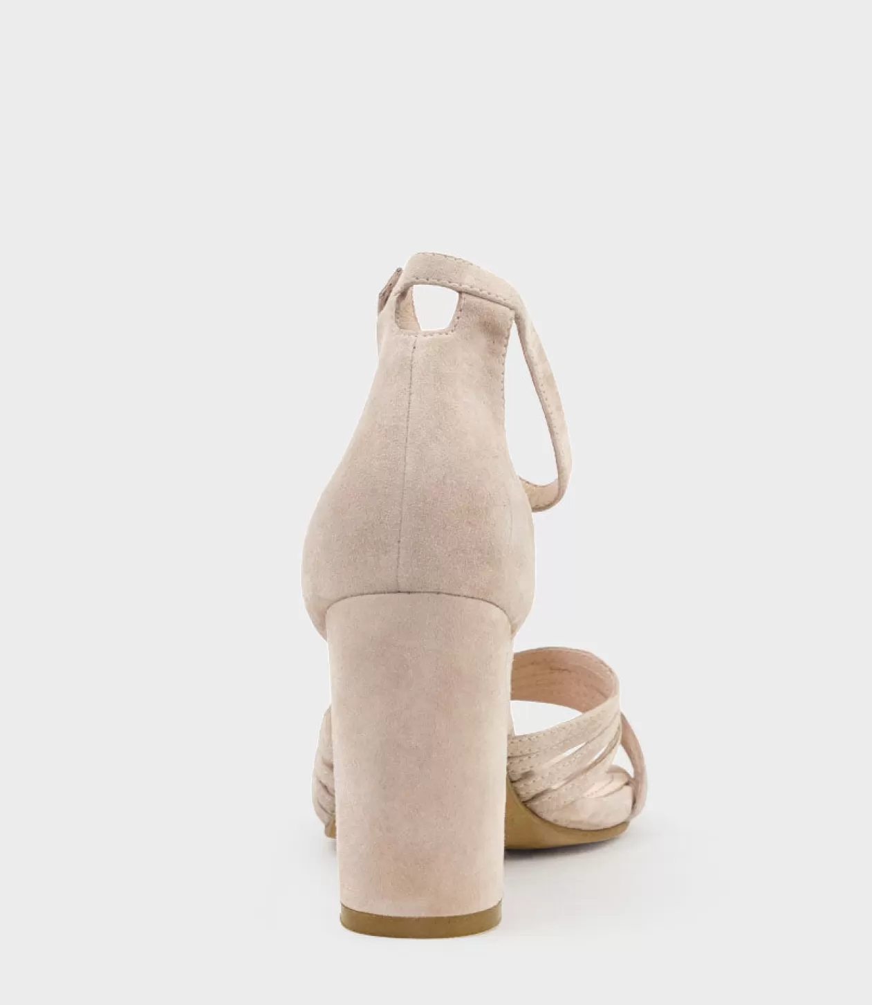 Edward Meller High Heel Sandals<Karina85 Multistrap Block Heel Sandal In Blush Suede