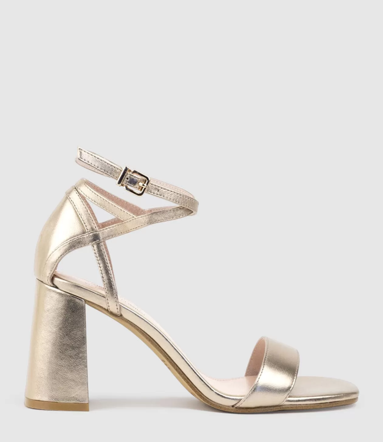 Edward Meller High Heel Sandals<Kelsey85 Ankle Wrap Sandal In Rosegold