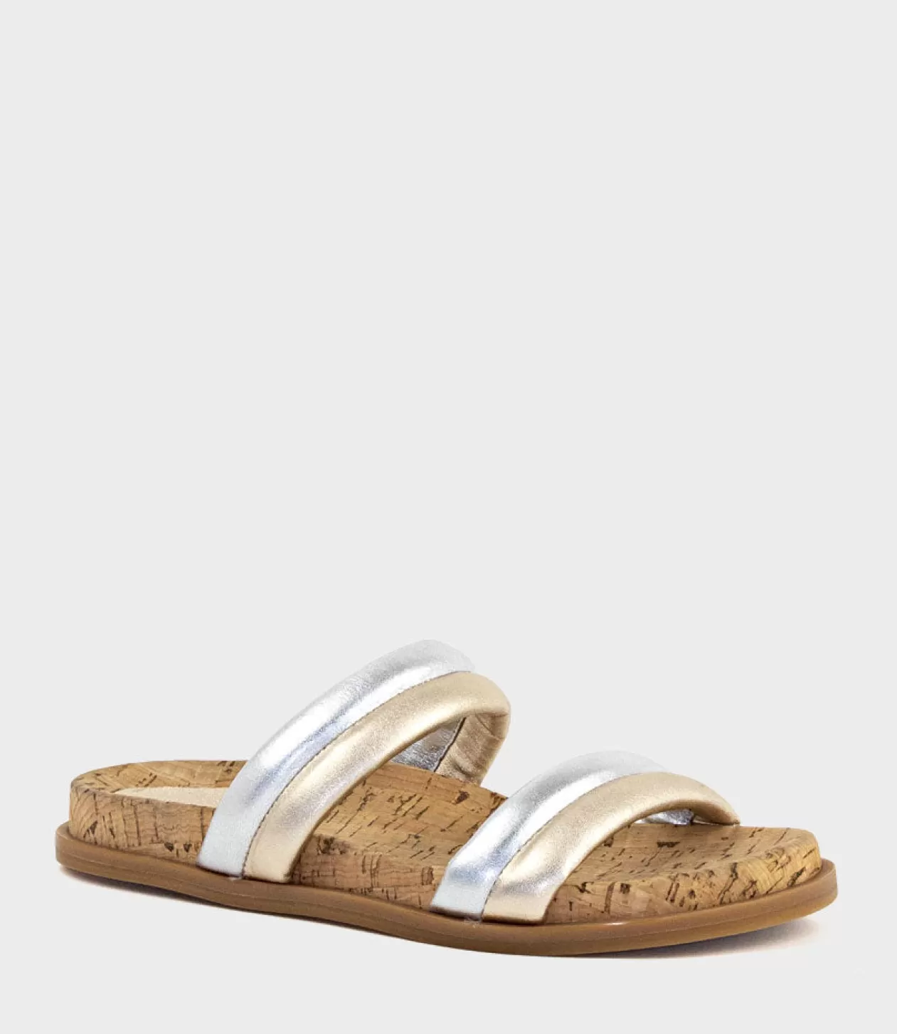 Edward Meller Low Sandals<Kinala Two Strap Slide On Unit In Metallic Multi