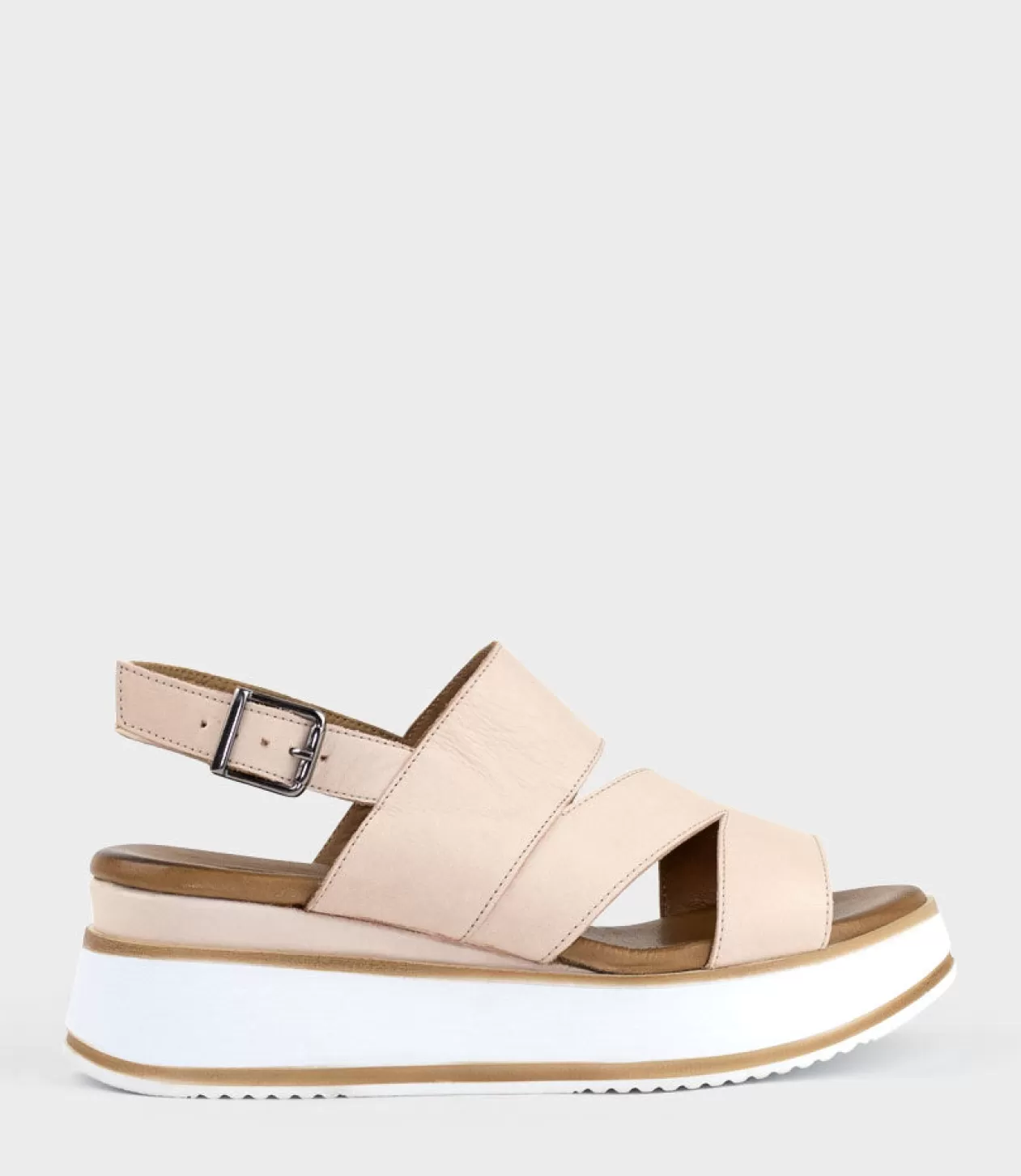 Edward Meller Mid Heel Sandals<Laith Asymmetrical Sandal On Unit In Nude