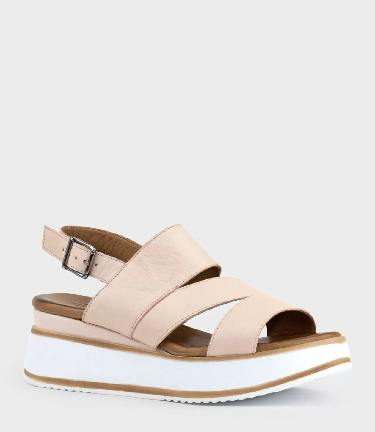 Edward Meller Platform Sandals<Laith Asymmetrical Sandal On Unit In Nude