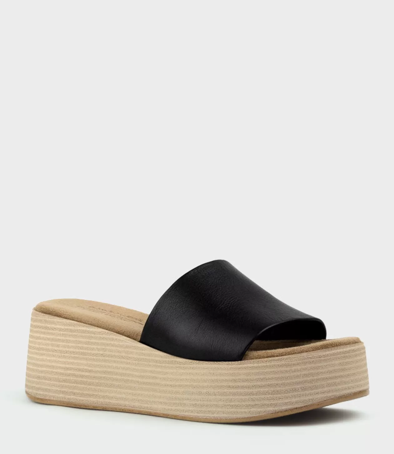 Edward Meller Platform Sandals<Levon Slide On Wedge In Black