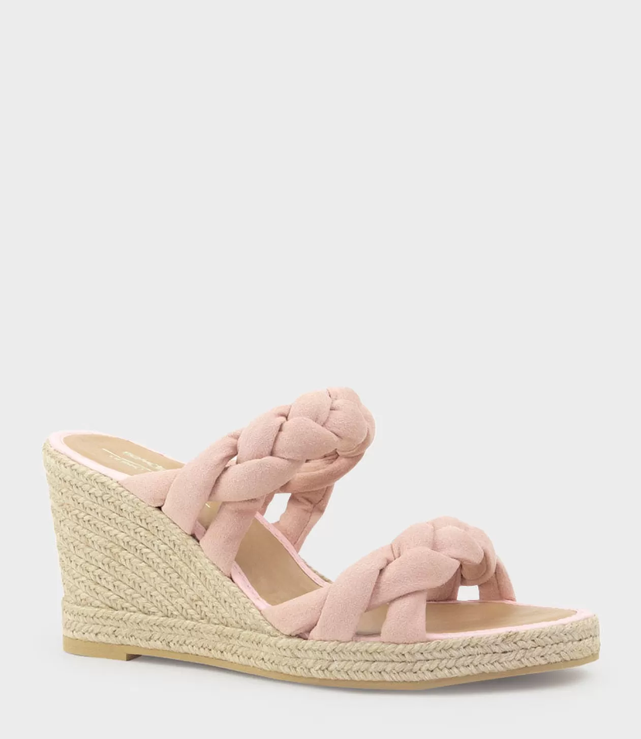 Edward Meller Espadrilles<Malone Braided Two Strap Espadrille In Pink Suede