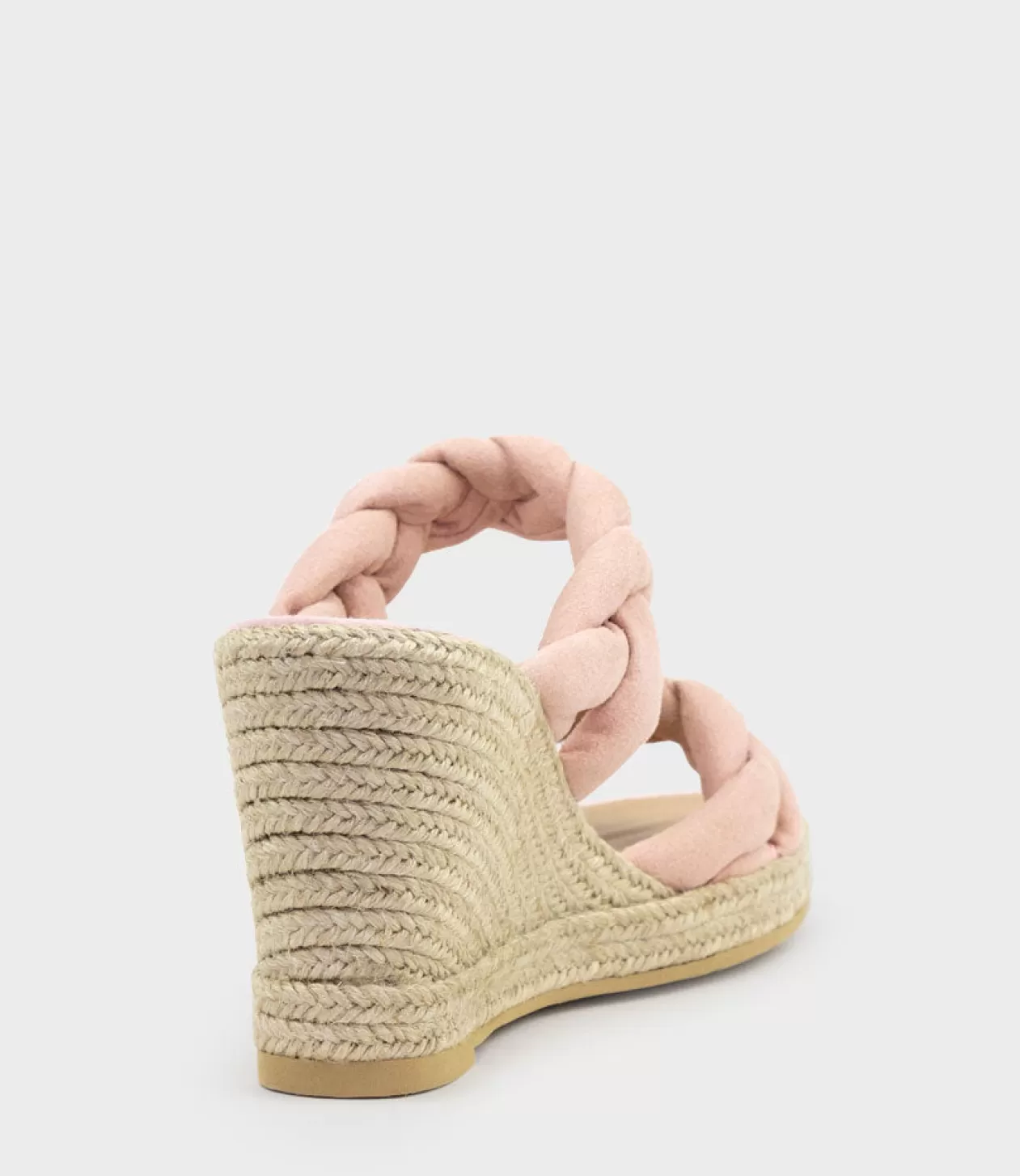 Edward Meller High Heel Sandals<Malone Braided Two Strap Espadrille In Pink Suede