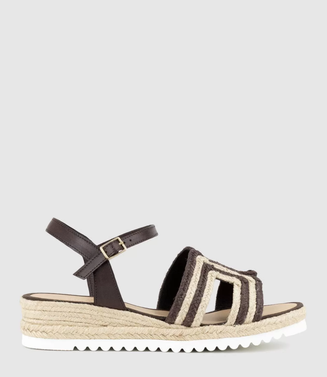 Edward Meller Low Sandals<Mayan Geometric Weave Espadrille In Chocolate