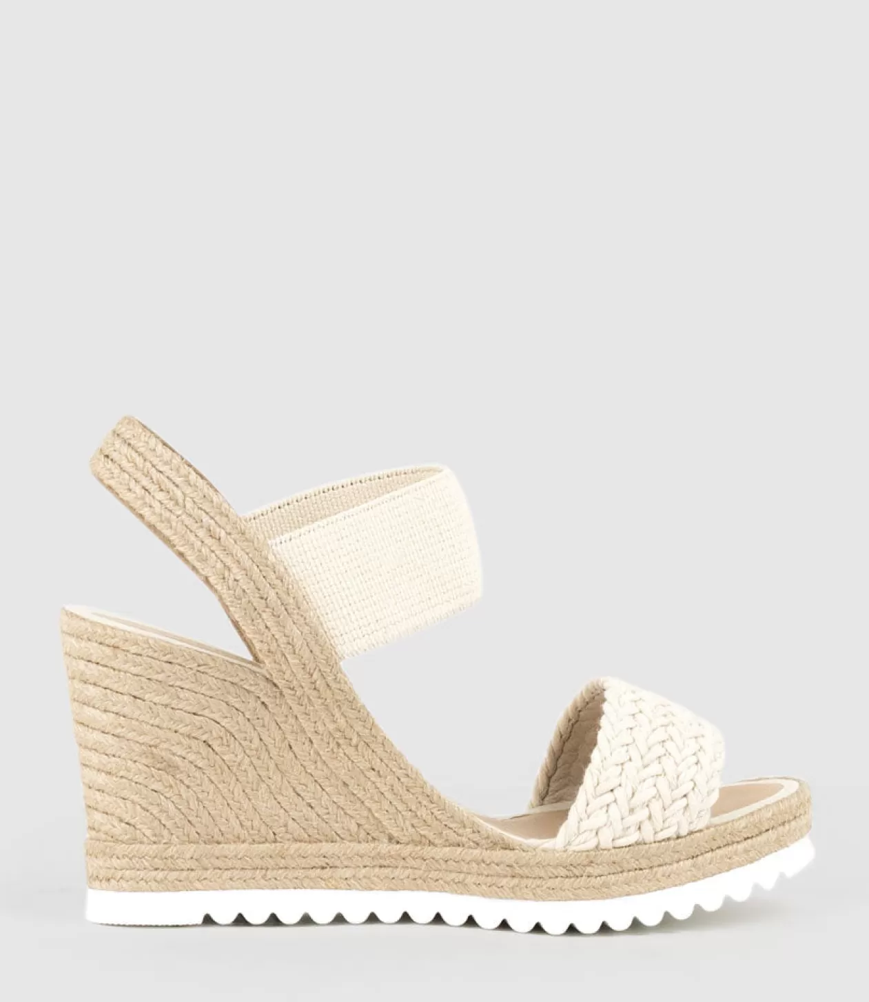 Edward Meller High Heel Sandals<Mercedes Elastic Crochet Espadrille In Natural